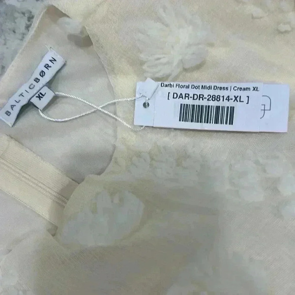 Baltic Born Darbi Floral Midi Dress Cream Size XL - Picture 7 of 7